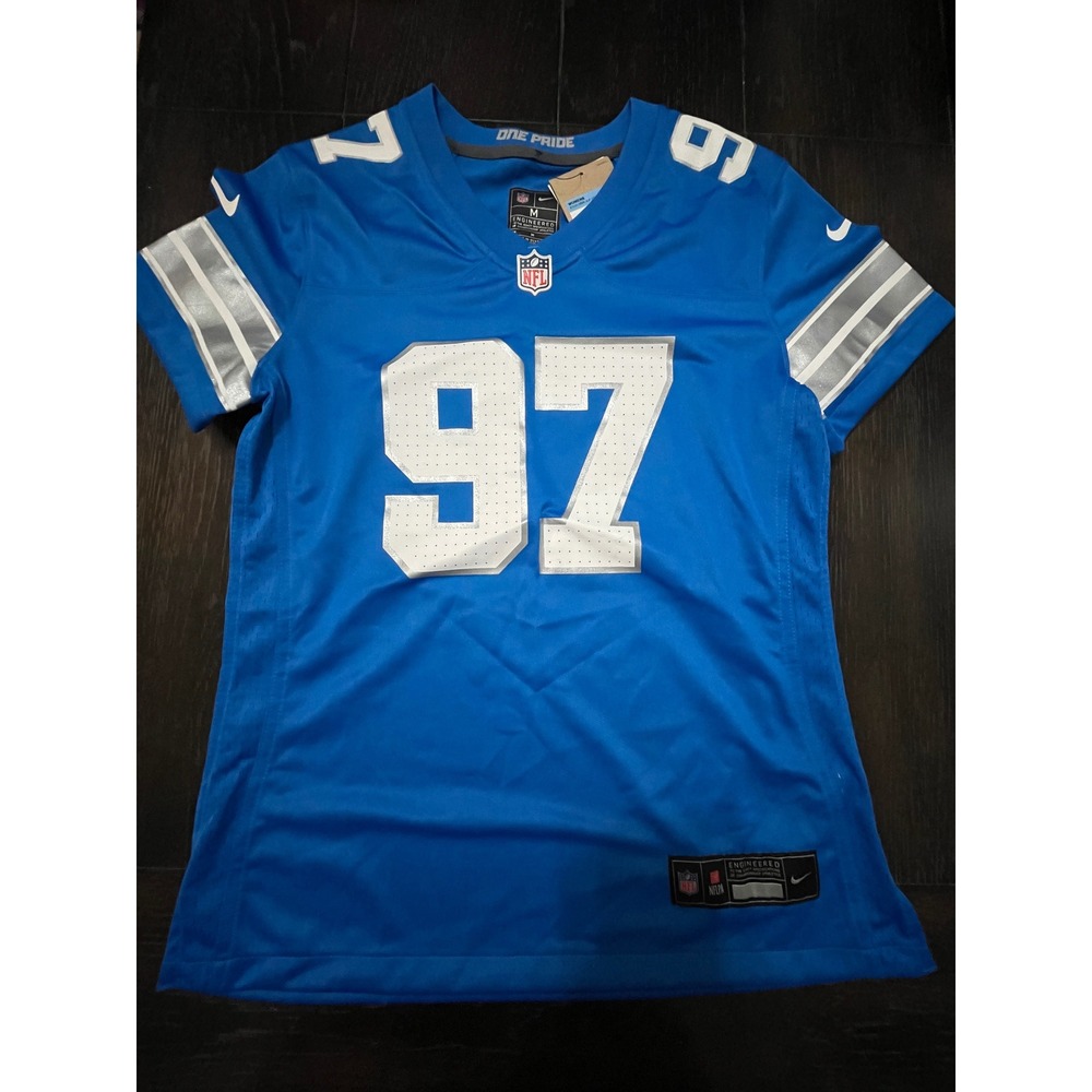 Nike NFL Detroit Lions Aidan Hutchinson 97 Jersey Womens Medium NEW Sporty